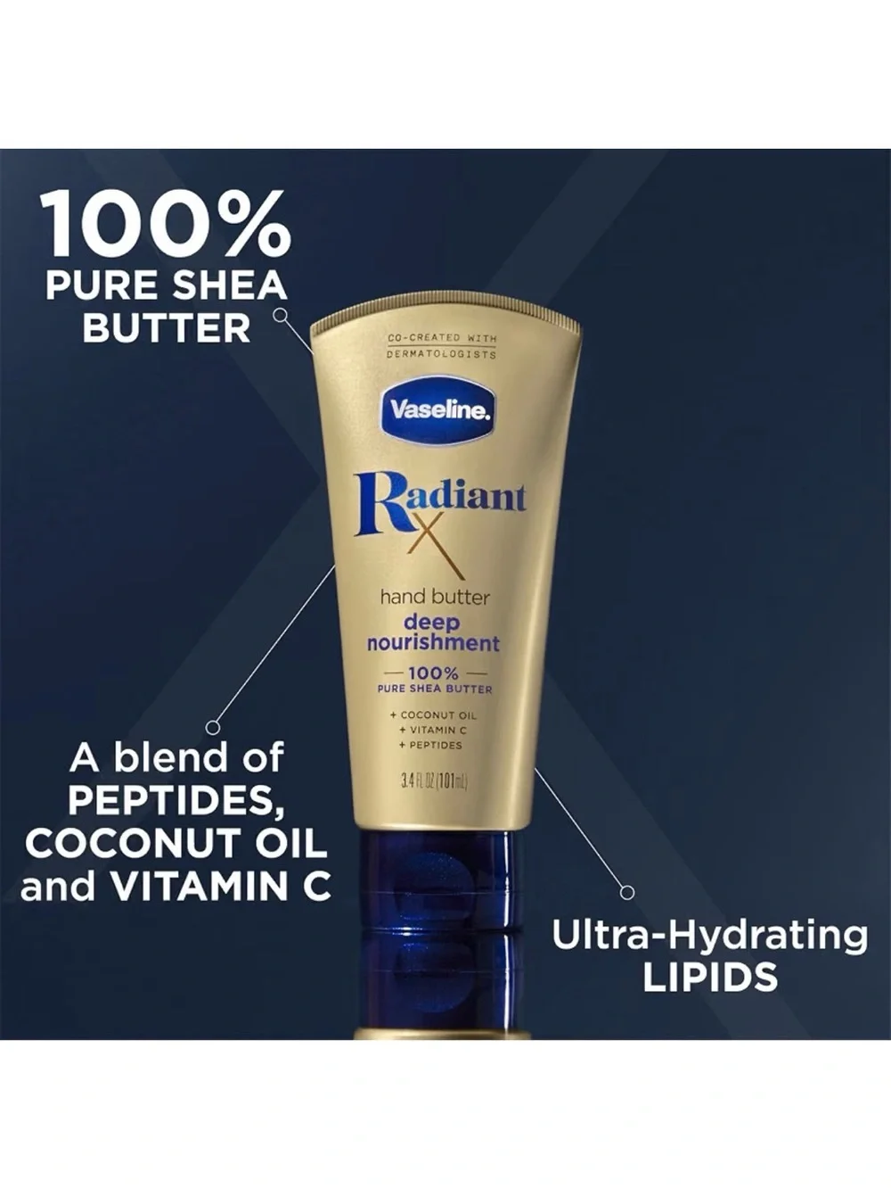 Vaseline Radiant X Deep Nourishment Hand Butter 3.4oz